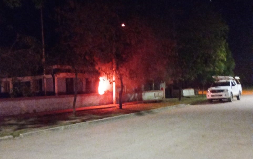 Incendio en Escuela 947 Carlos Soriano Svriz de Makallé